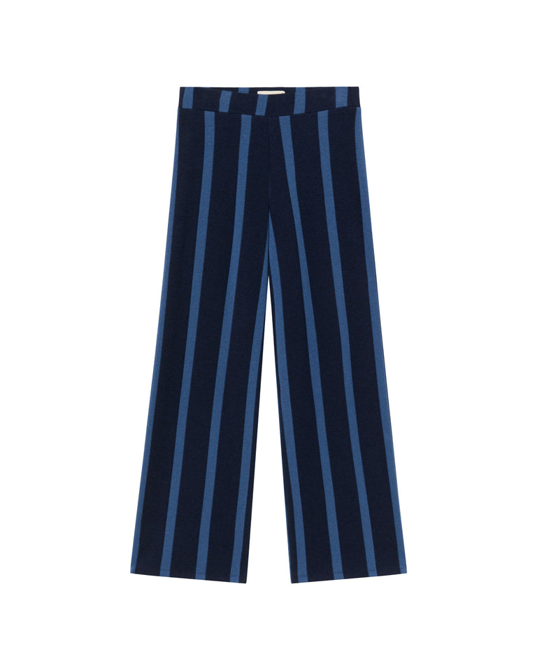 Pantalón navy rayas Betty sostenible-silueta-1