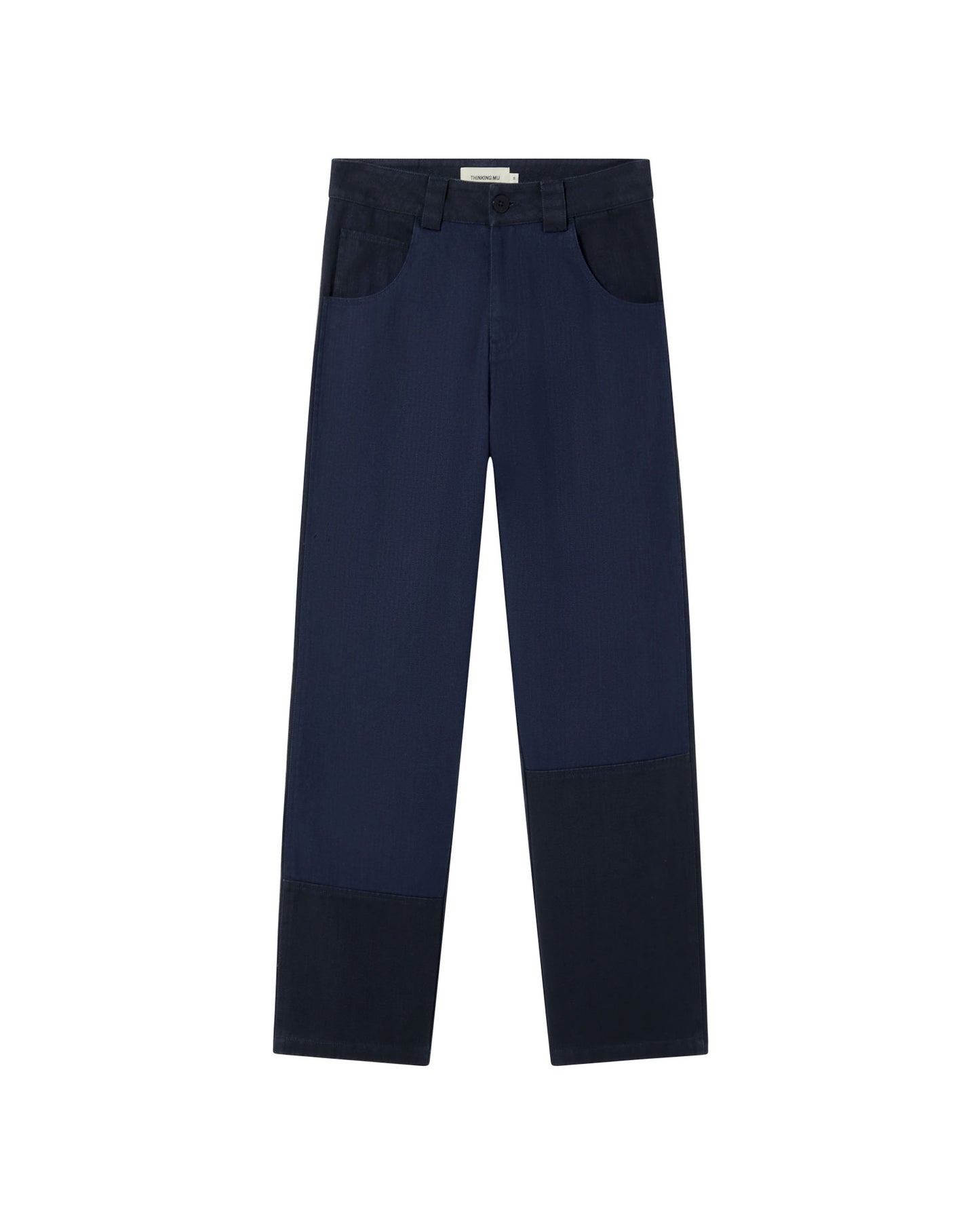 Pantalón azul Perle sostenible - silueta 1