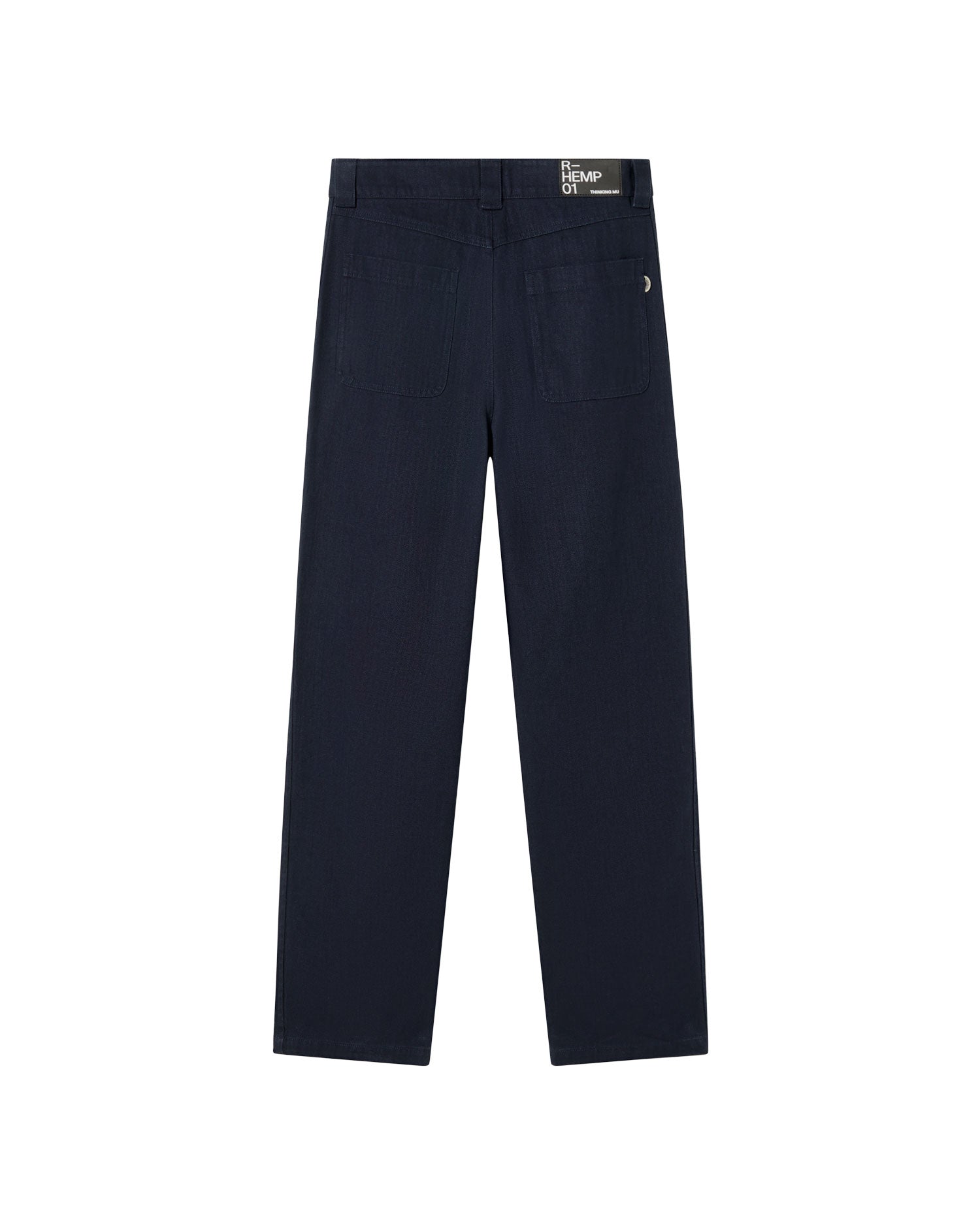 Pantalón azul Perle sostenible - silueta 2