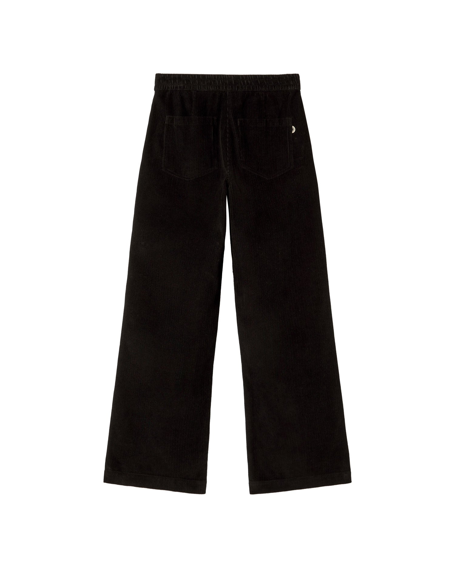 Pantalón negro pana Manolita sostenible - silueta 2