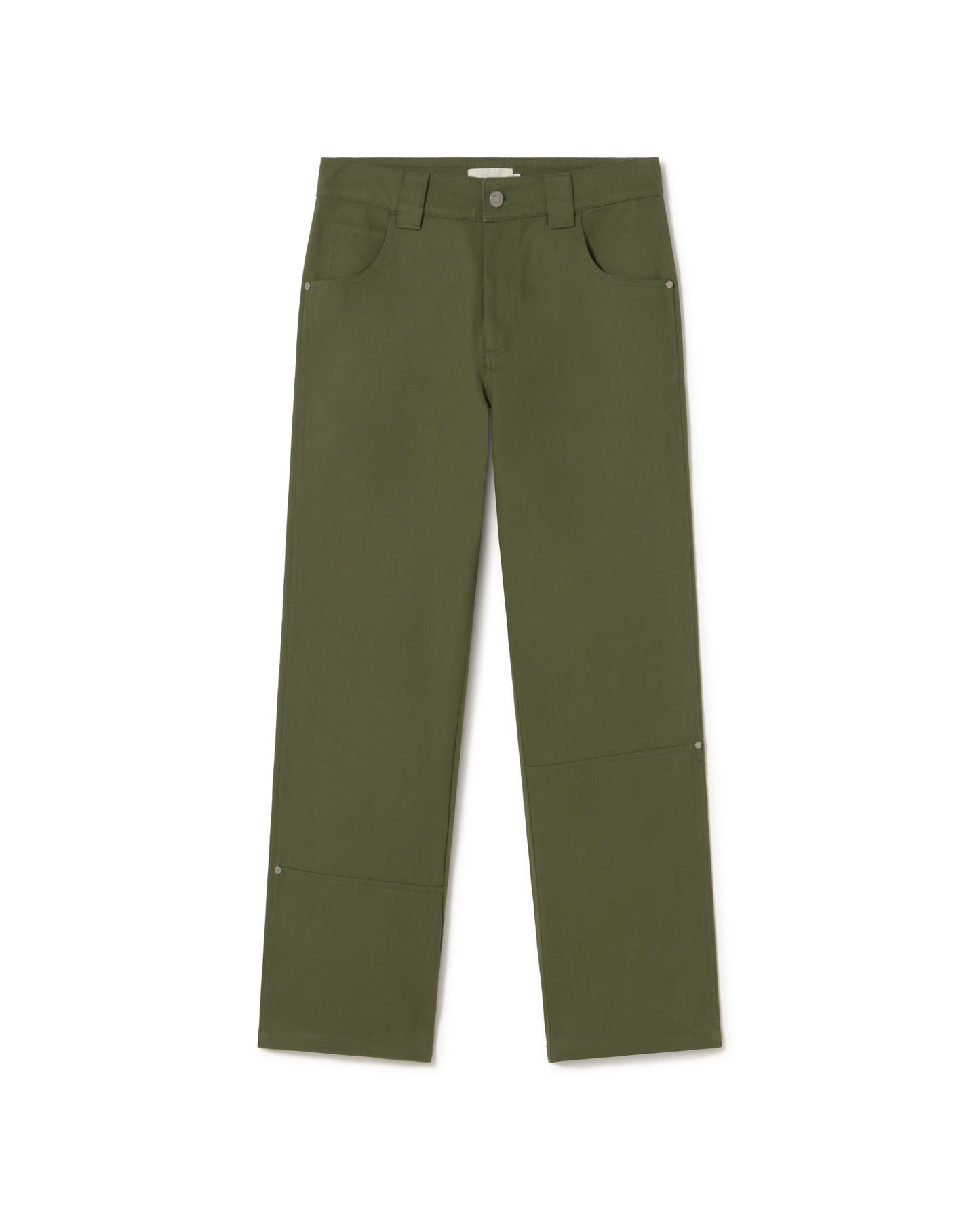 Pantalón verde Perle sostenible - silueta 1