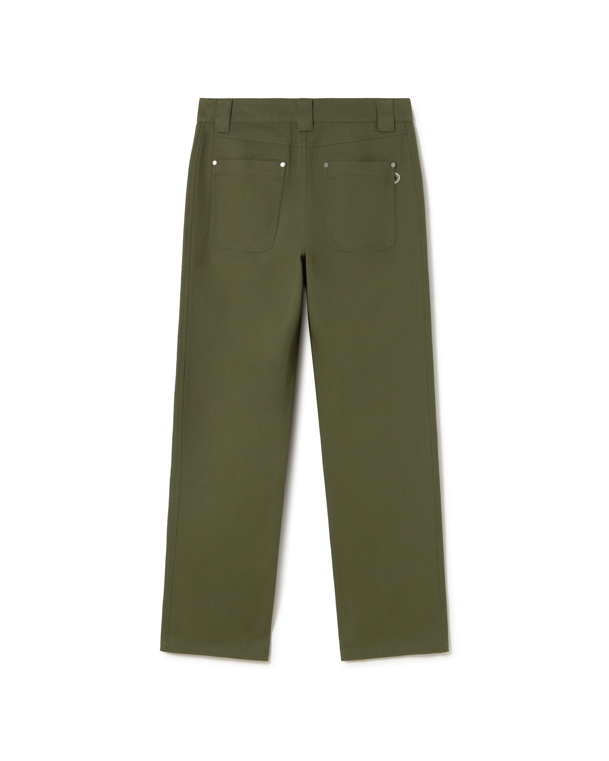 Pantalón verde Perle sostenible - silueta 3