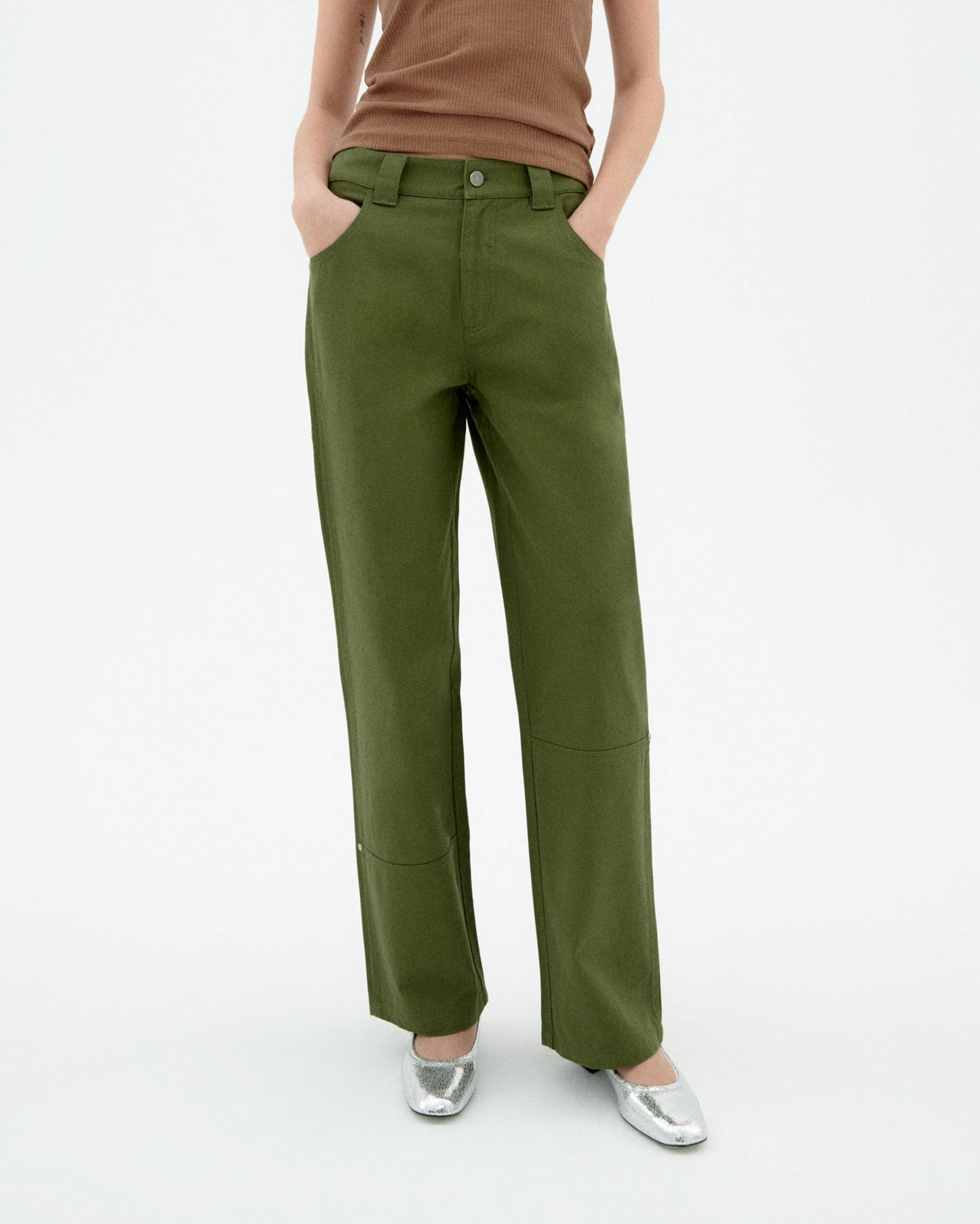 Pantalón verde Perle sostenible-1