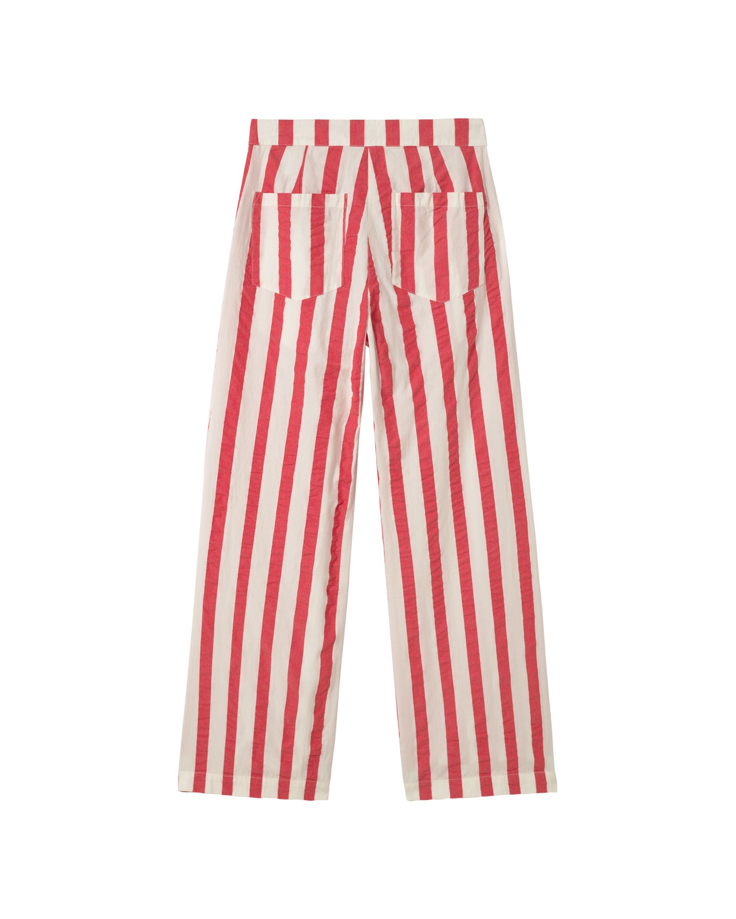 Pantalón rayas rojas Manolita sostenible - silueta 1