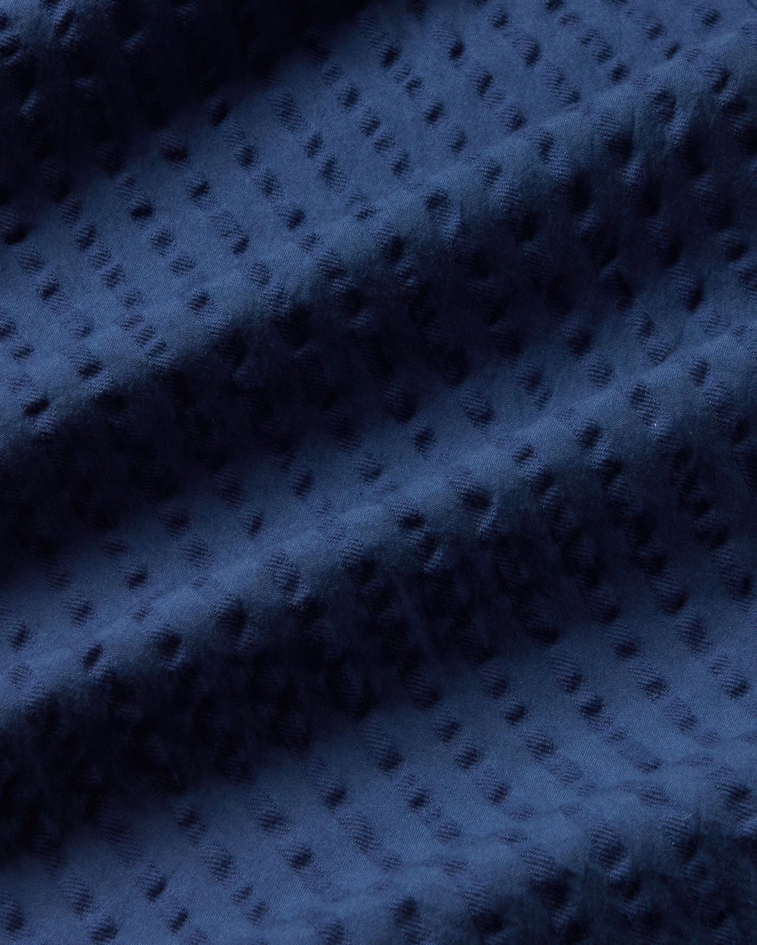 Pantalón azul seersucker Manolita sostenible - silueta 1