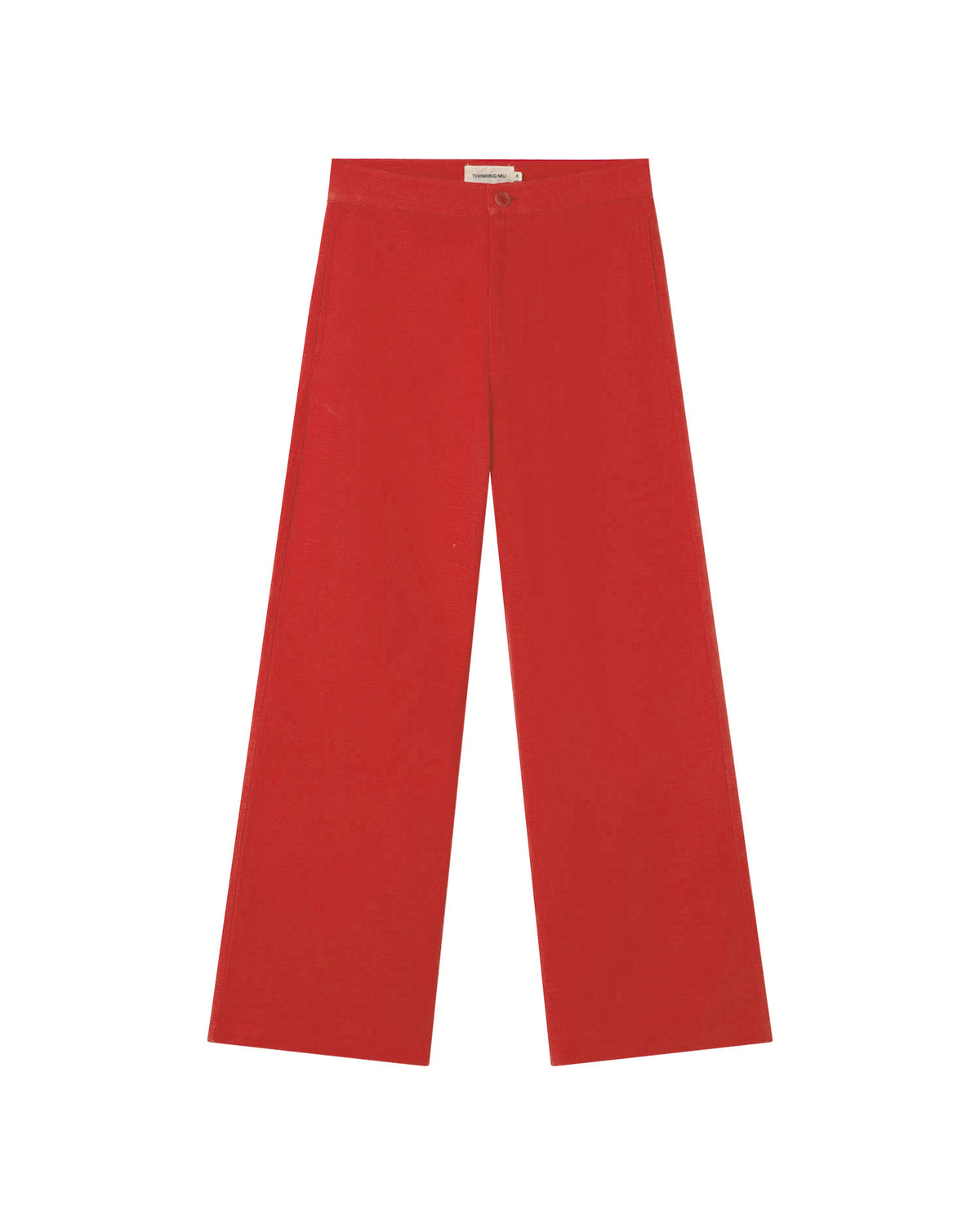 Pantalón rojo Karina sostenible - silueta 1