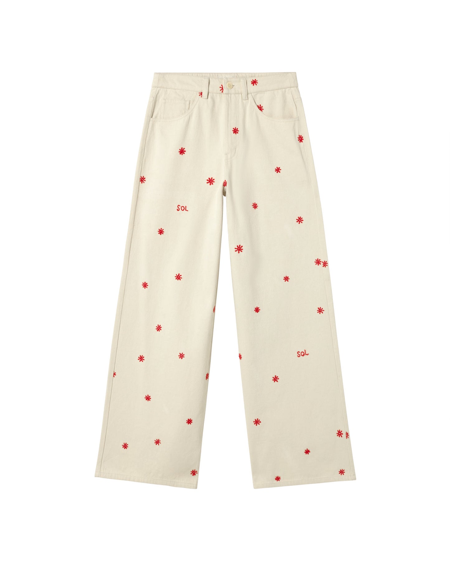 Pantalón crudo sol chain Hedda sostenible - silueta 1