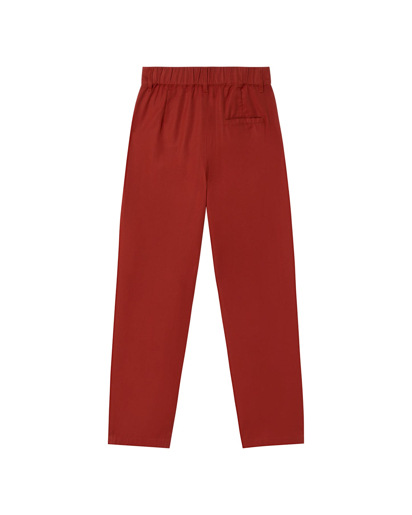 Pantalón rojo hemp Rina sostenible - silueta 2