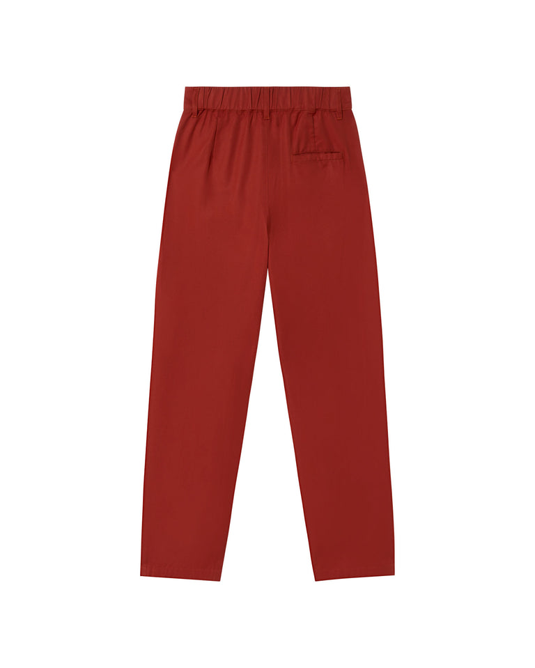 Pantalón rojo hemp Rina sostenible-silueta-2