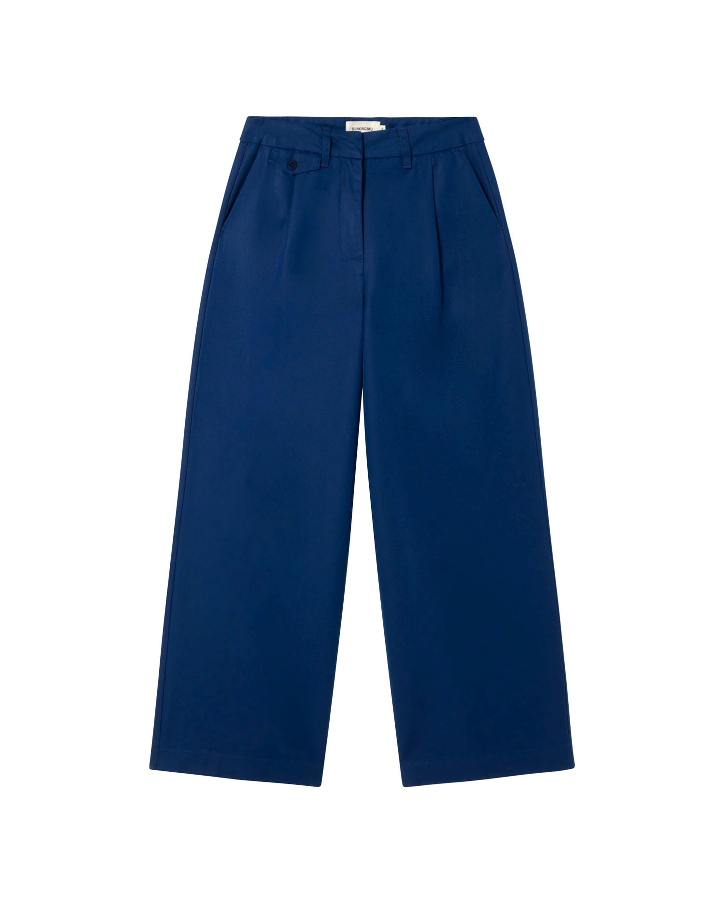 Pantalón azul hemp Pat sostenible - silueta 1