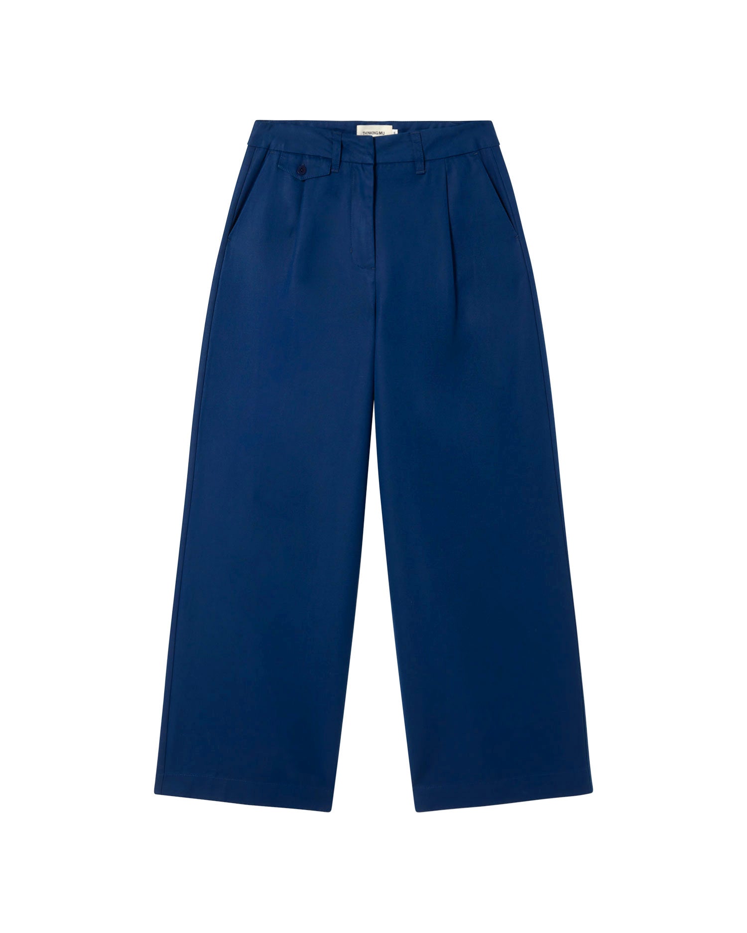 Pantalón azul hemp Pat sostenible - silueta 1