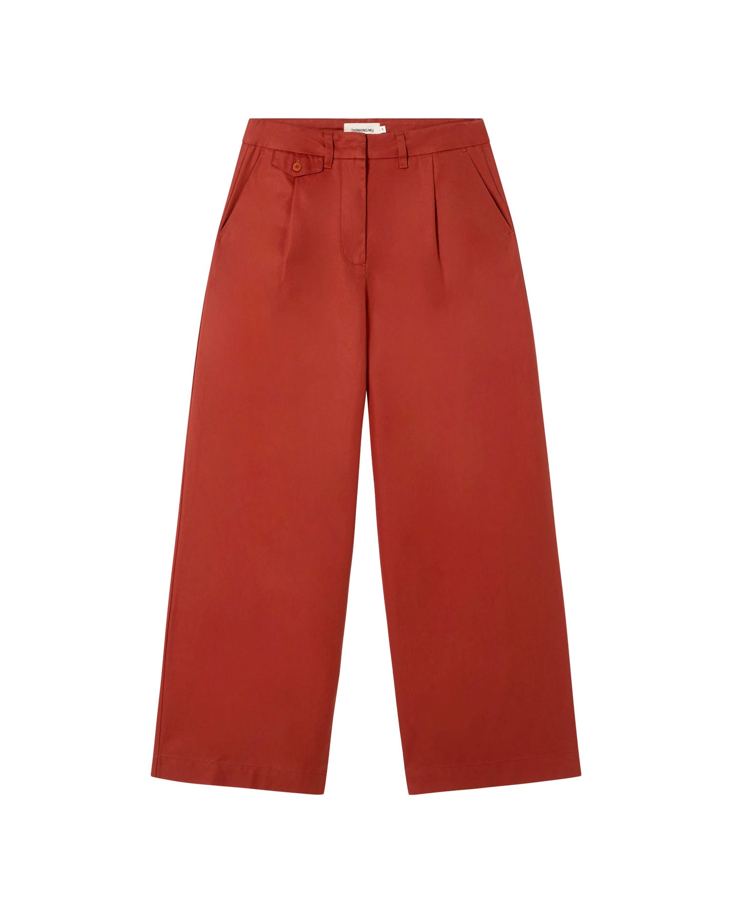 Pantalón rojo hemp Pat sostenible - silueta 1