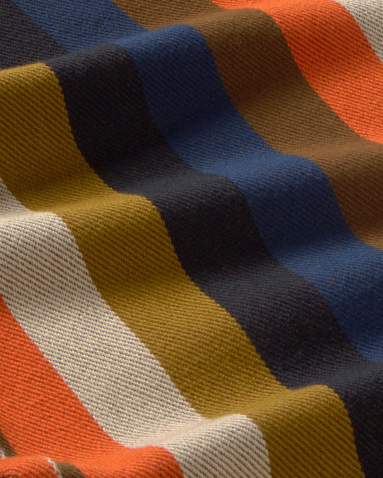 Pantalón wide leg rayas naranja burnley Hedda sostenible silueta - 2