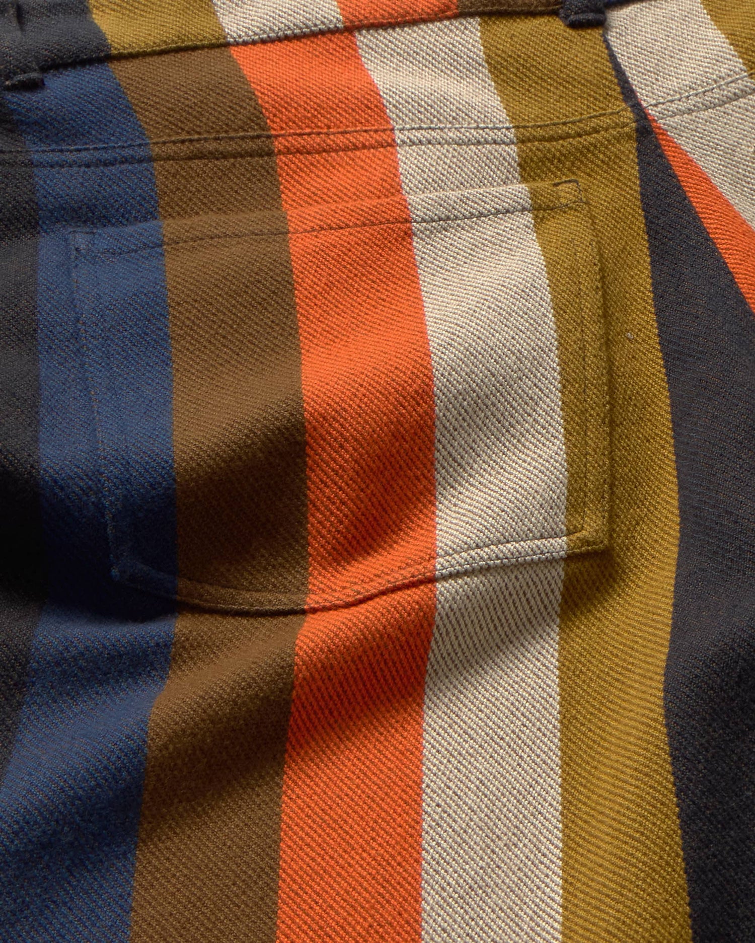 Pantalón wide leg rayas naranja burnley Hedda sostenible silueta - 3