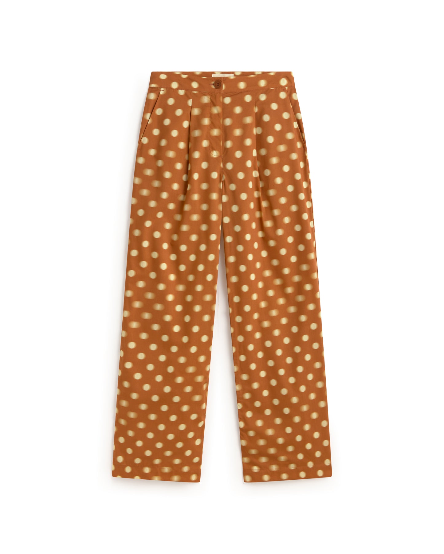 Pantalón wide leg estampado lunares Manolita sostenible silueta - 1