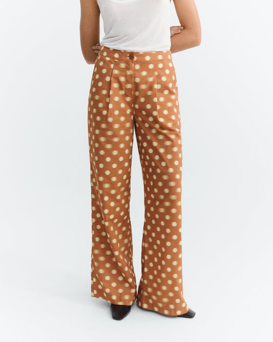 Pantalón wide leg estampado lunares Manolita sostenible - 2
