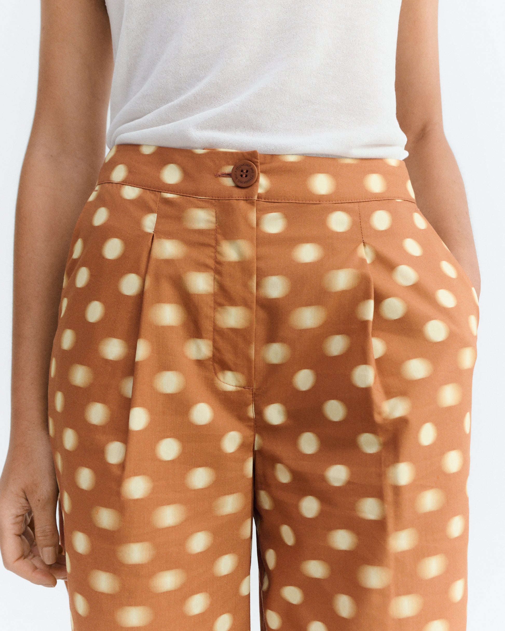 Pantalón wide leg estampado lunares Manolita sostenible - 3