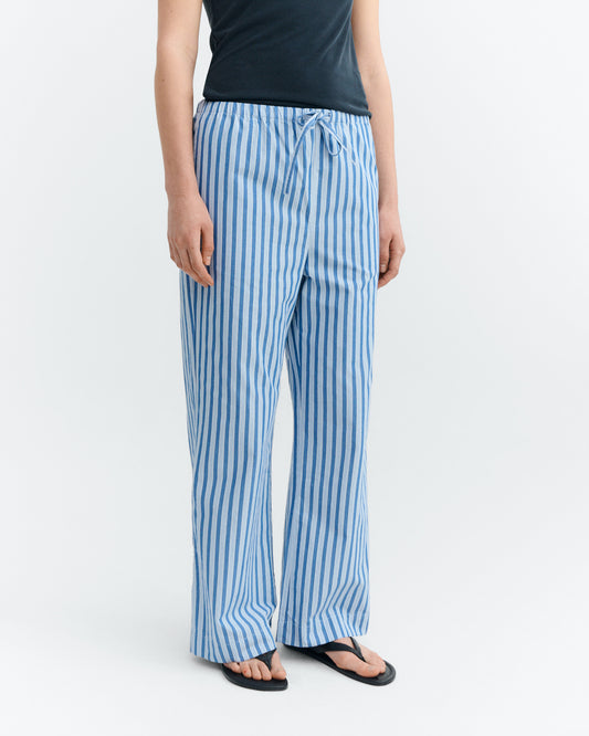 Pantalón relaxed rayas azul Brigitte sostenible - 2