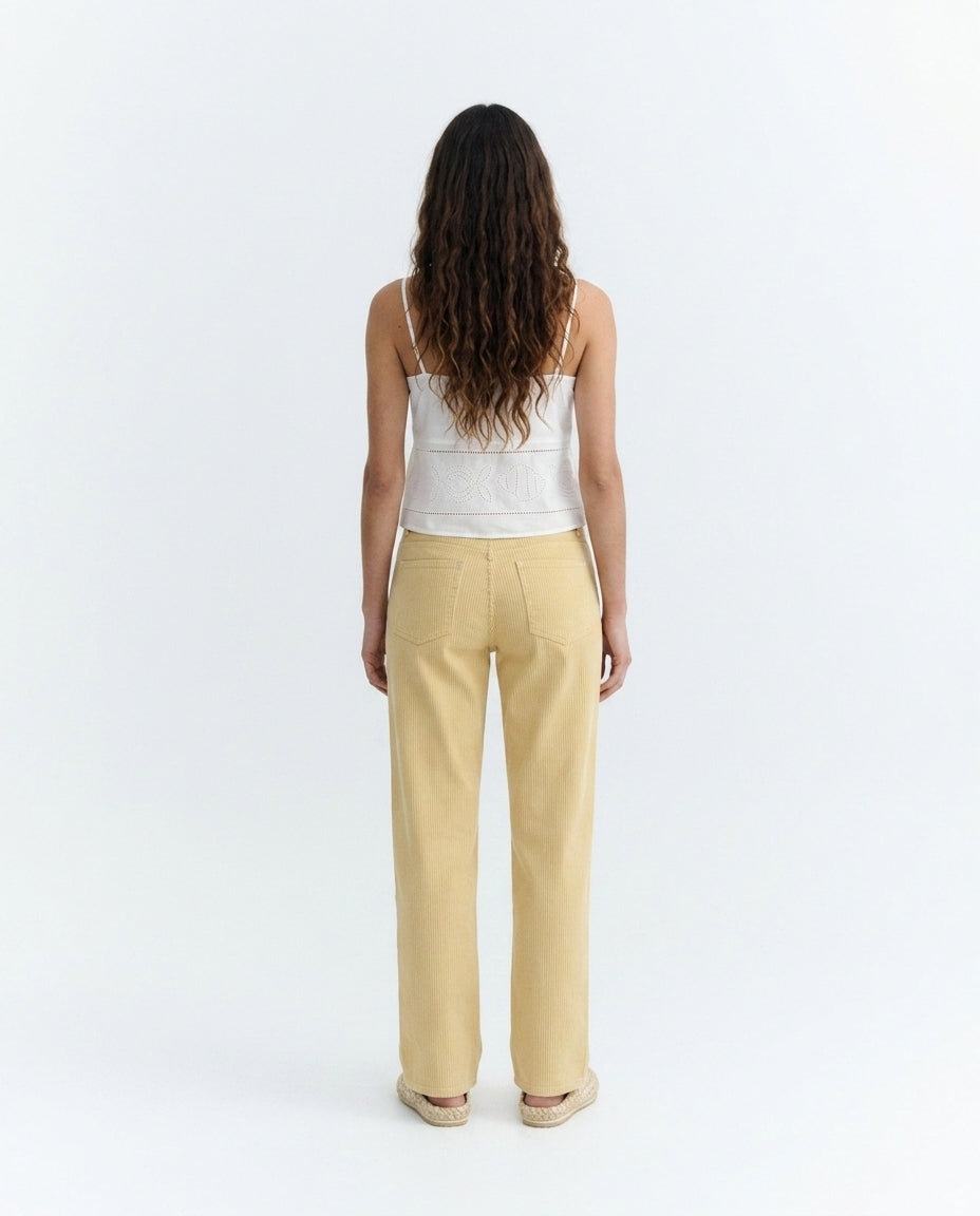 Pantalón tiro bajo rayas amarillo Kettan -  sostenible - 2.1