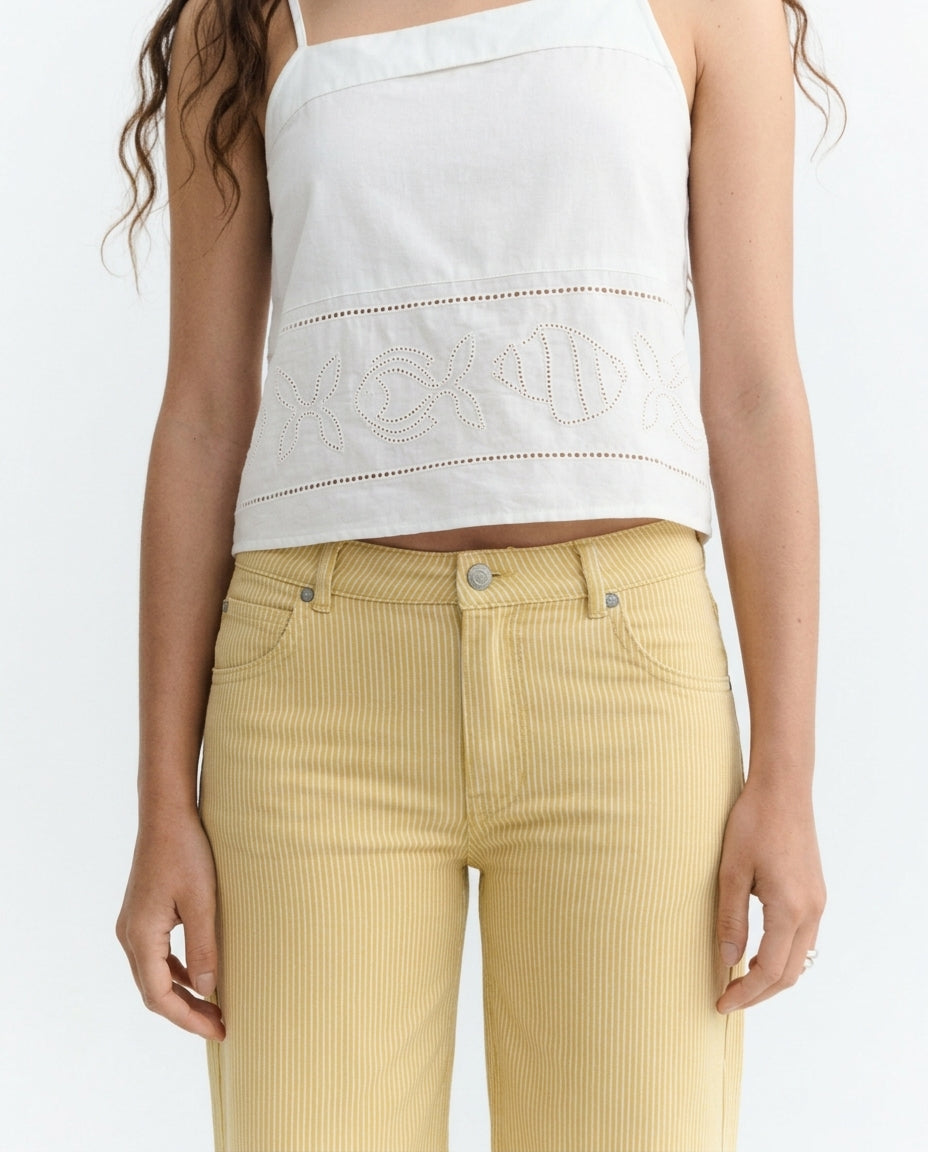 Pantalón tiro bajo rayas amarillo Kettan -  sostenible - 4.1