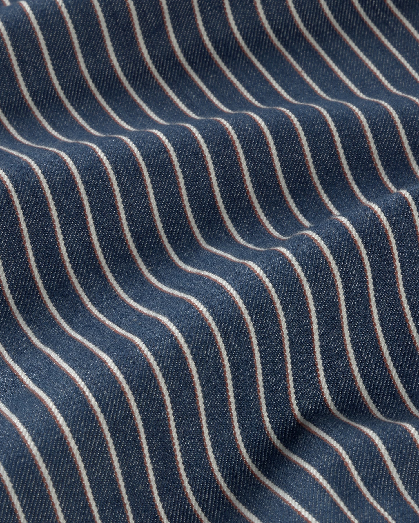 Pantalón tiro bajo rayas tinte natural railway Kettan sostenible silueta - 2