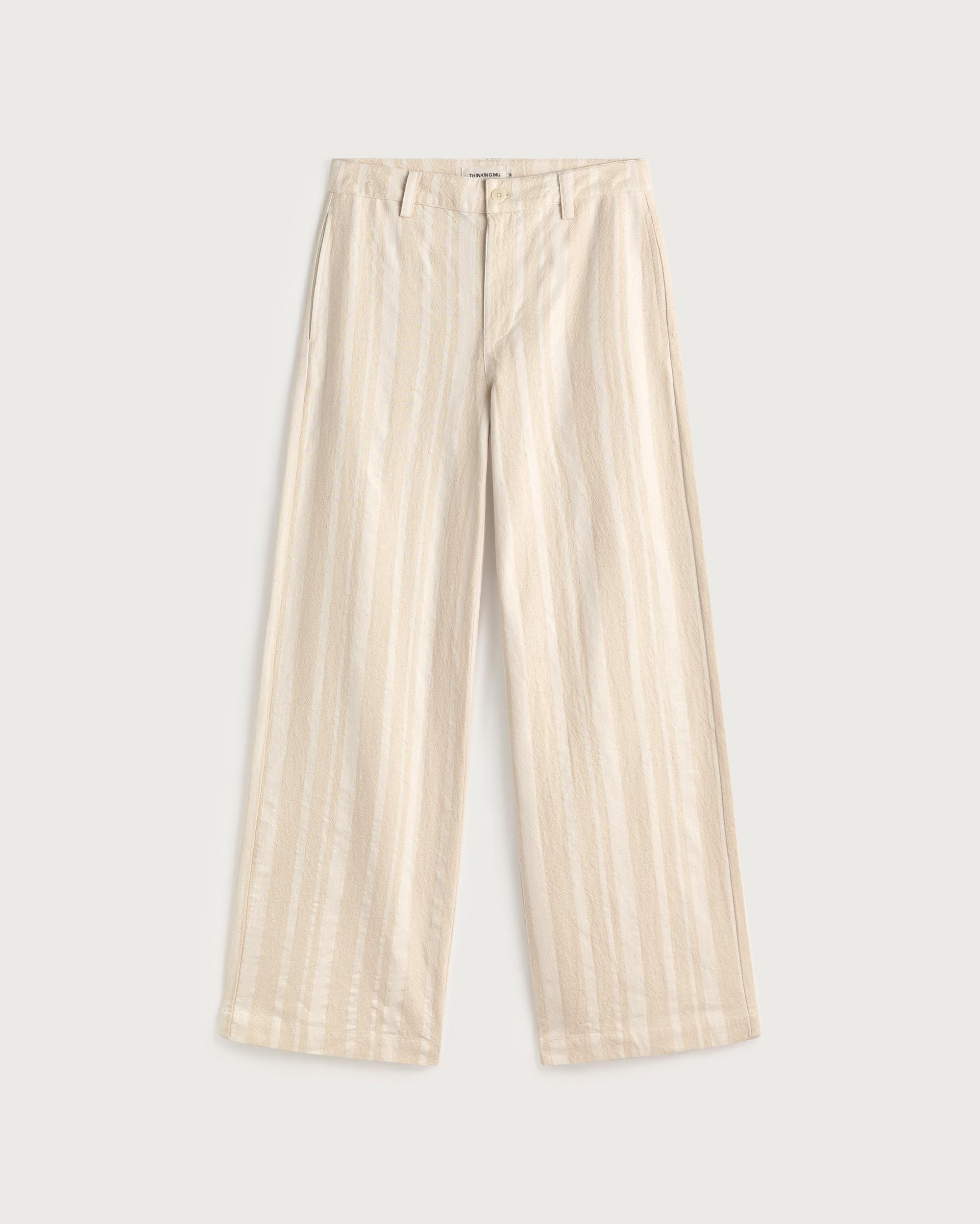 Pantalón recto rayas Serena sostenible silueta - 1
