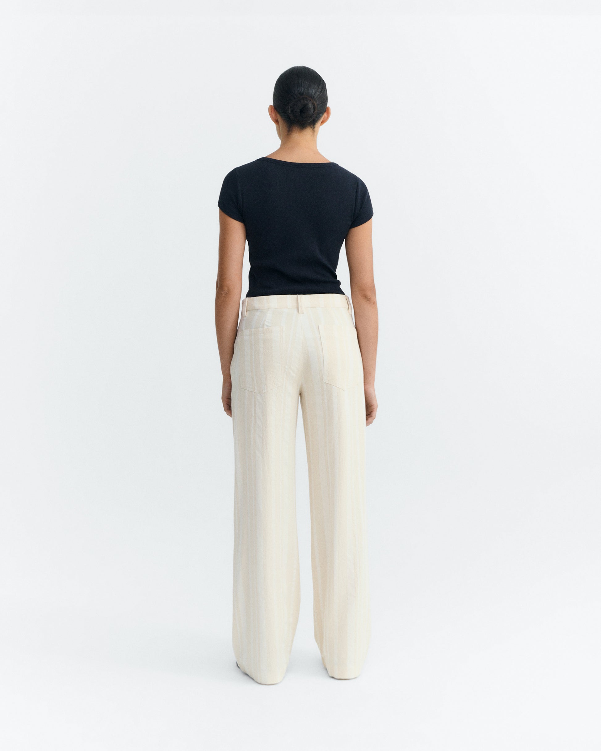 Pantalón recto rayas Serena sostenible - 4