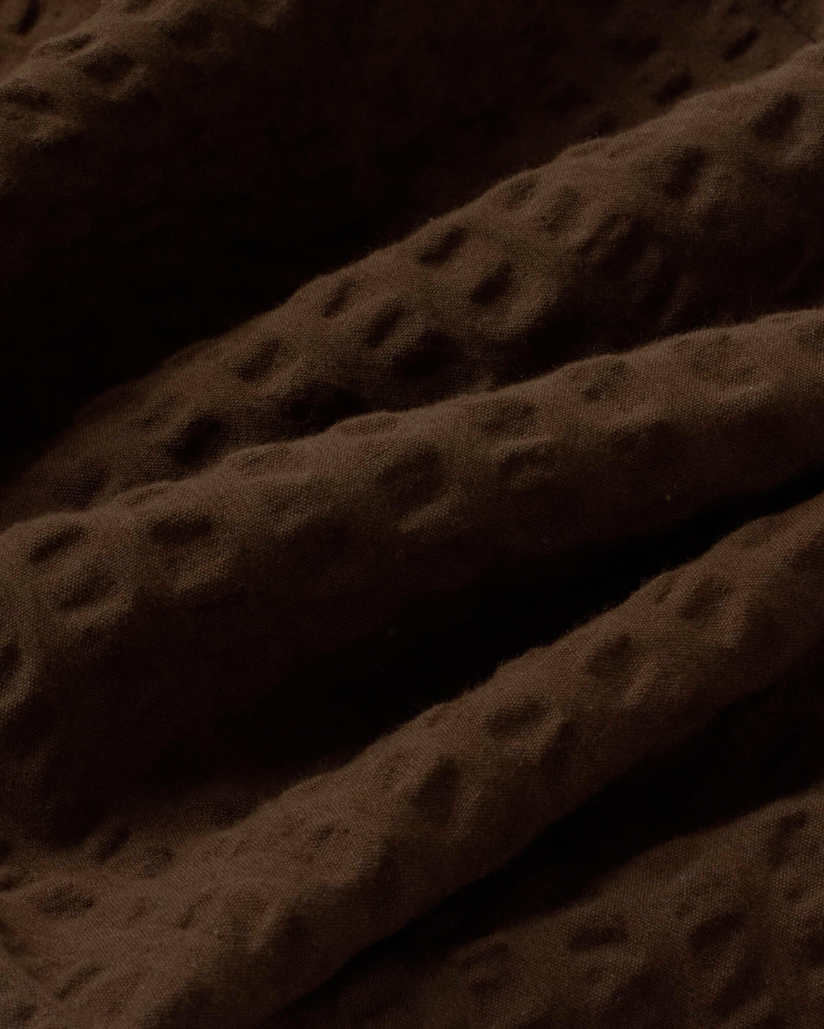 Pantalón wide leg seersucker marrón Manolita sostenible silueta - 2