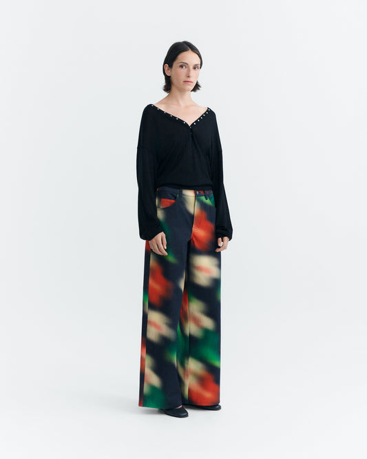 Pantalón wide leg bloom Hedda sostenible - 1