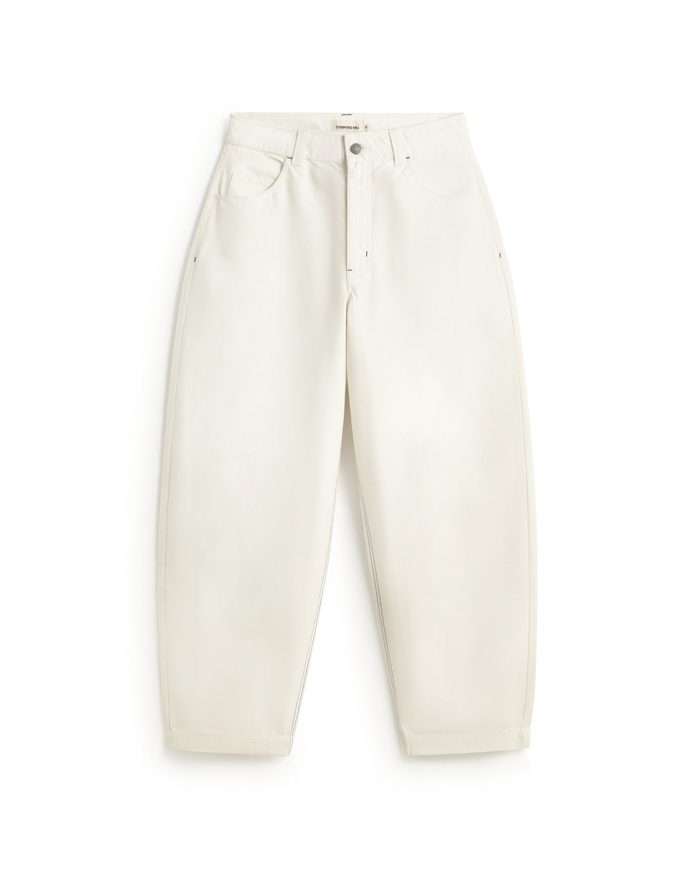 Pantalón barrel blanco Marissa sostenible silueta - 1