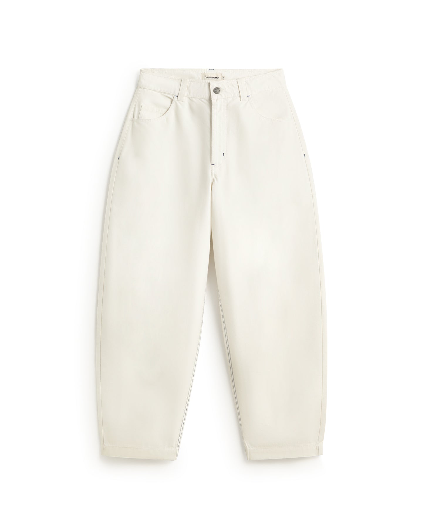 Pantalón barrel blanco Marissa sostenible silueta - 1