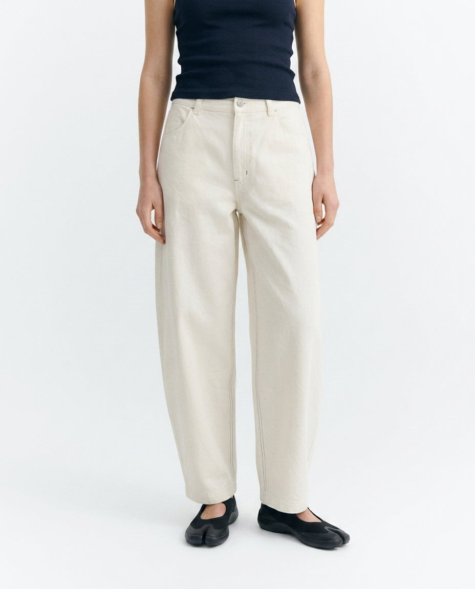 Pantalón barrel blanco Marissa sostenible - 1.1