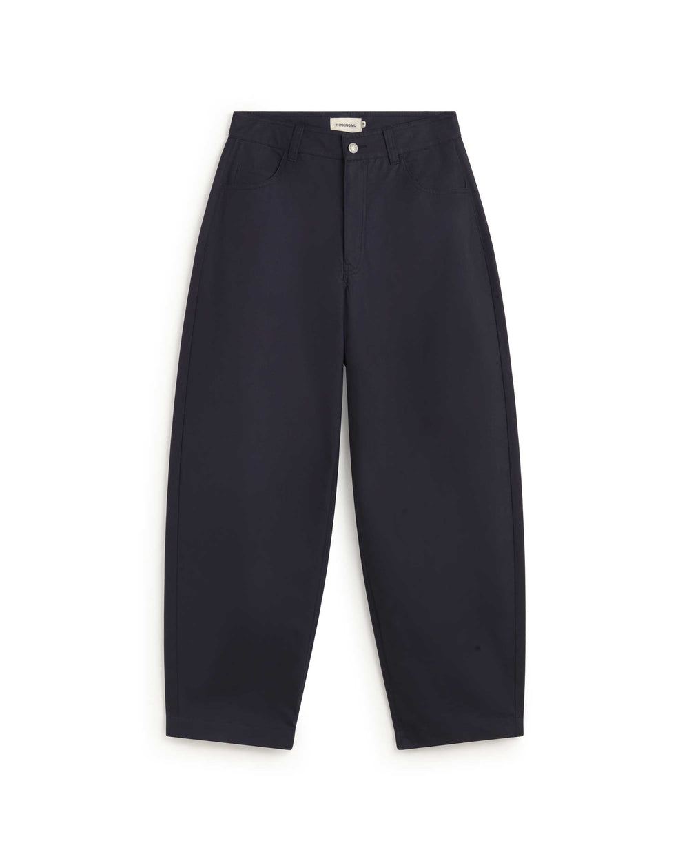 Pantalón barrel navy Marissa sostenible silueta - 1