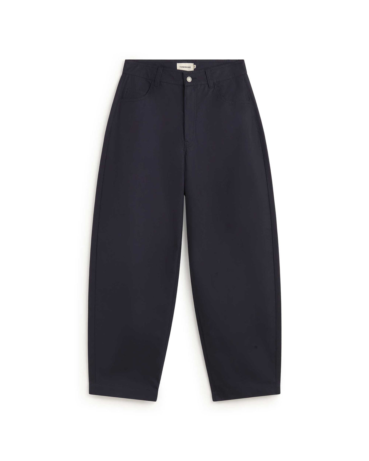 Pantalón barrel navy Marissa sostenible silueta - 1