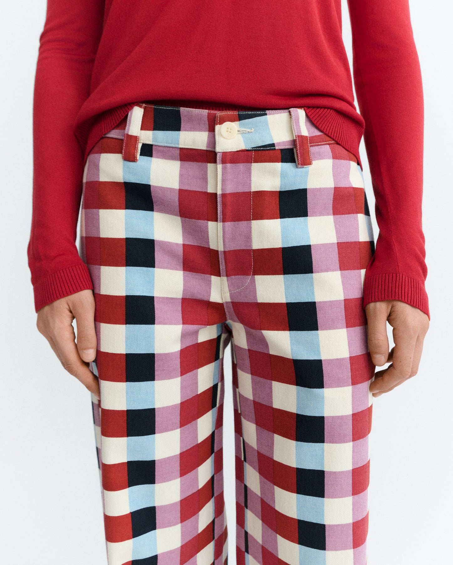 Pantalón recto cuadros cheshire Serena sostenible - 5