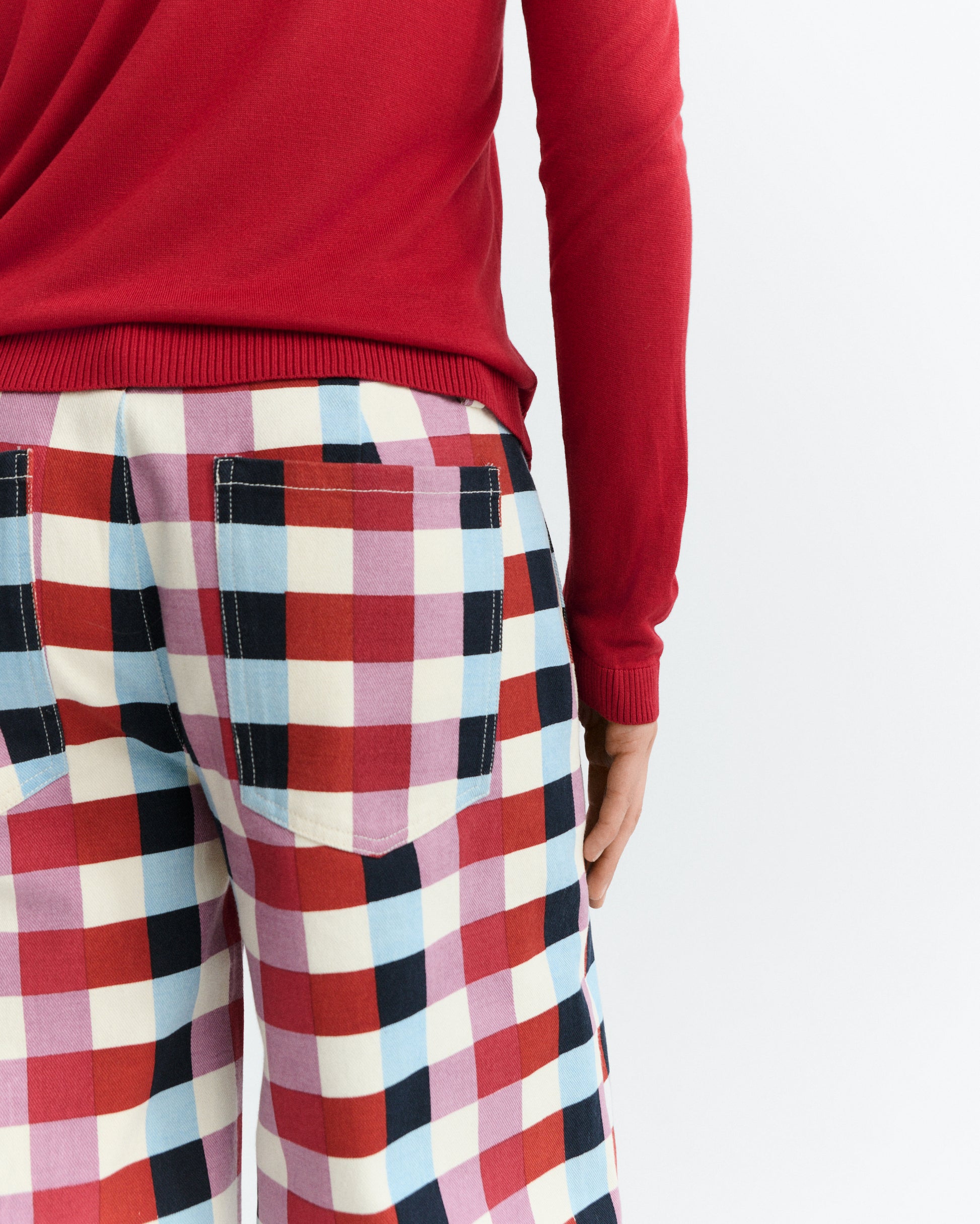 Pantalón recto cuadros cheshire Serena sostenible - 7