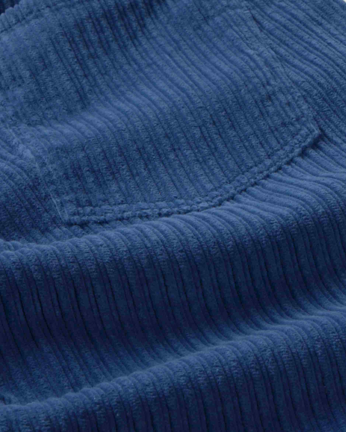 Pantalón recto pana azul Serena sostenible silueta - 2