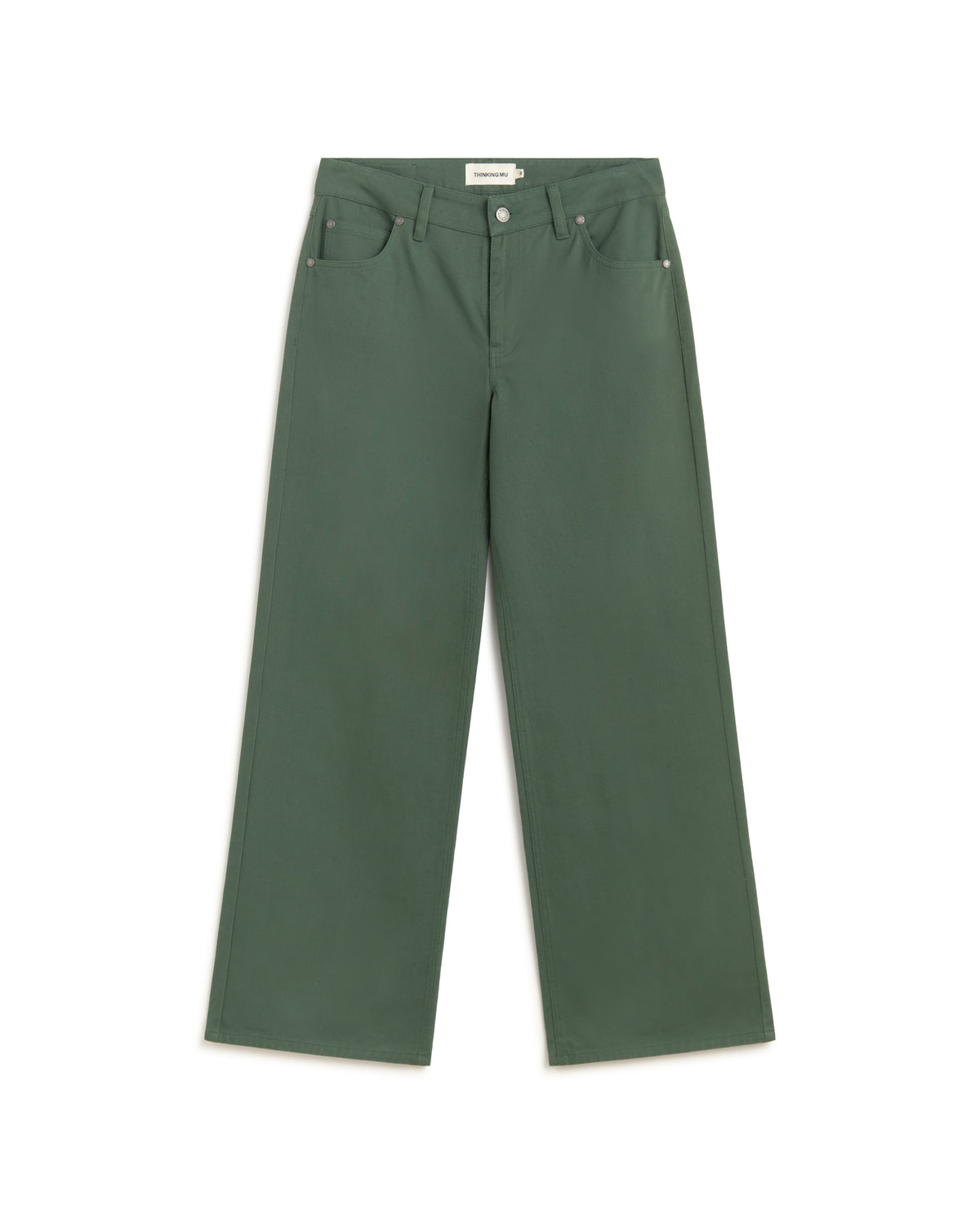Pantalón tiro bajo bordado a mano Kettan sostenible silueta - 1