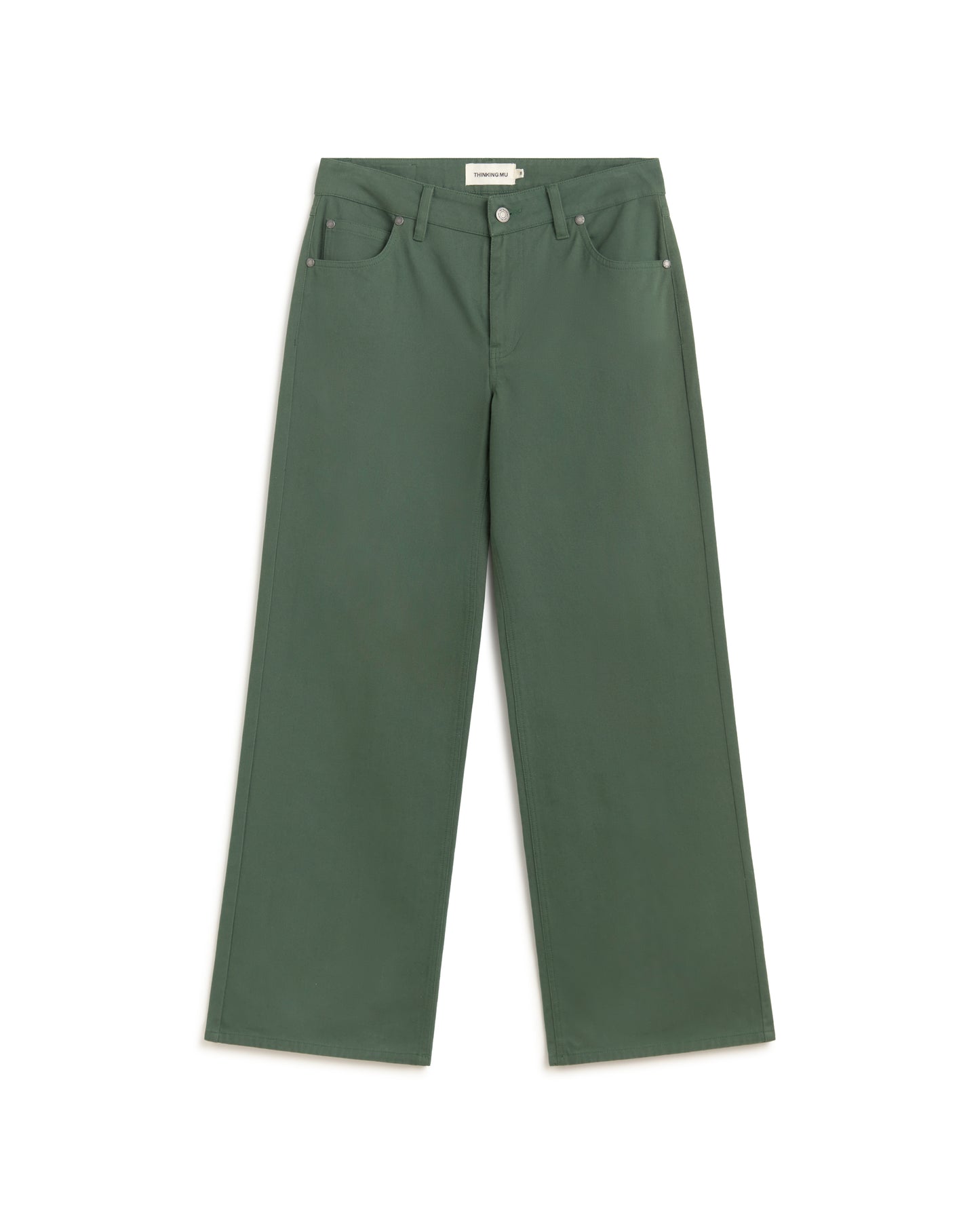 Pantalón tiro bajo bordado a mano Kettan sostenible silueta - 1