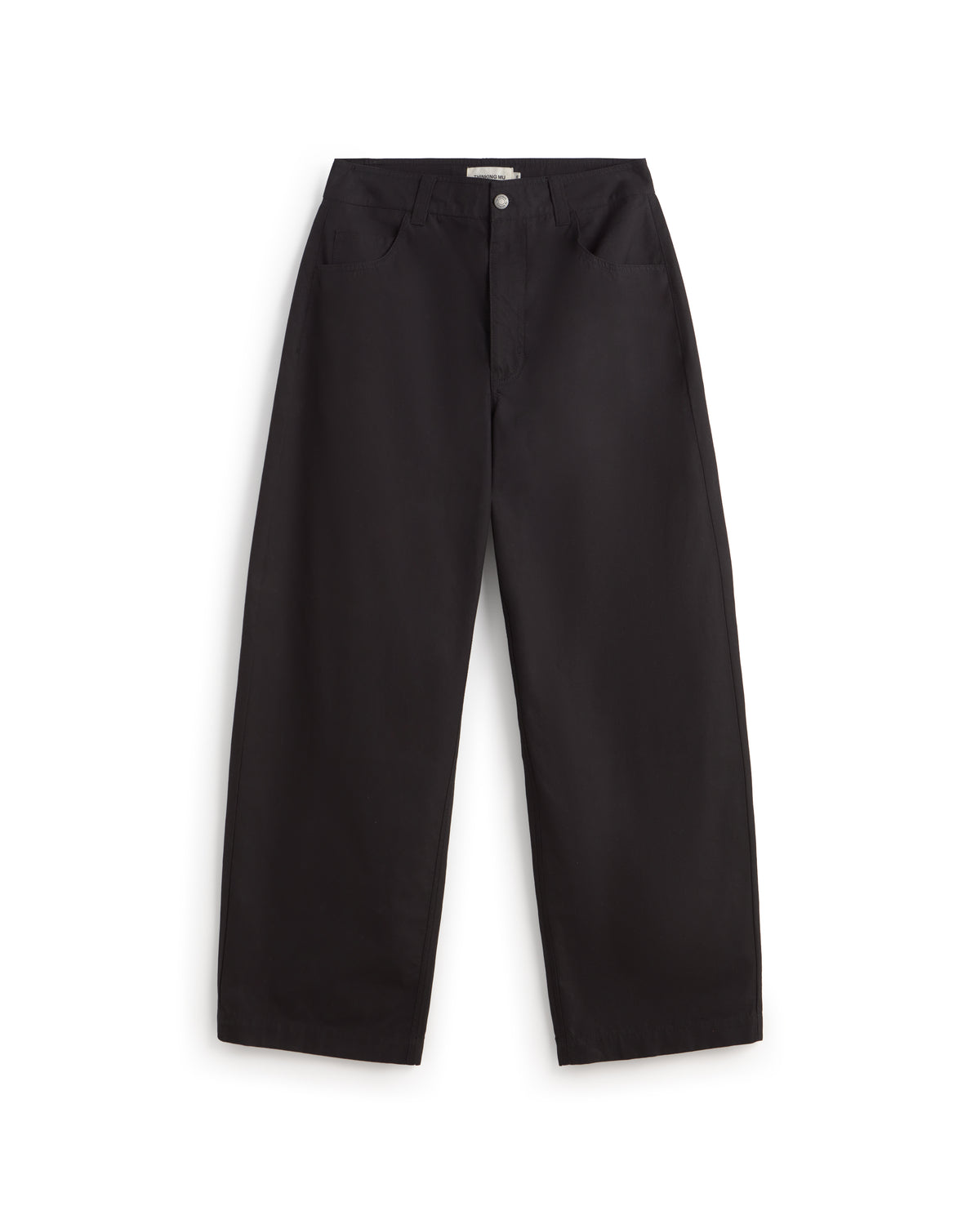 Pantalón barrel negro Marissa sostenible silueta - 1