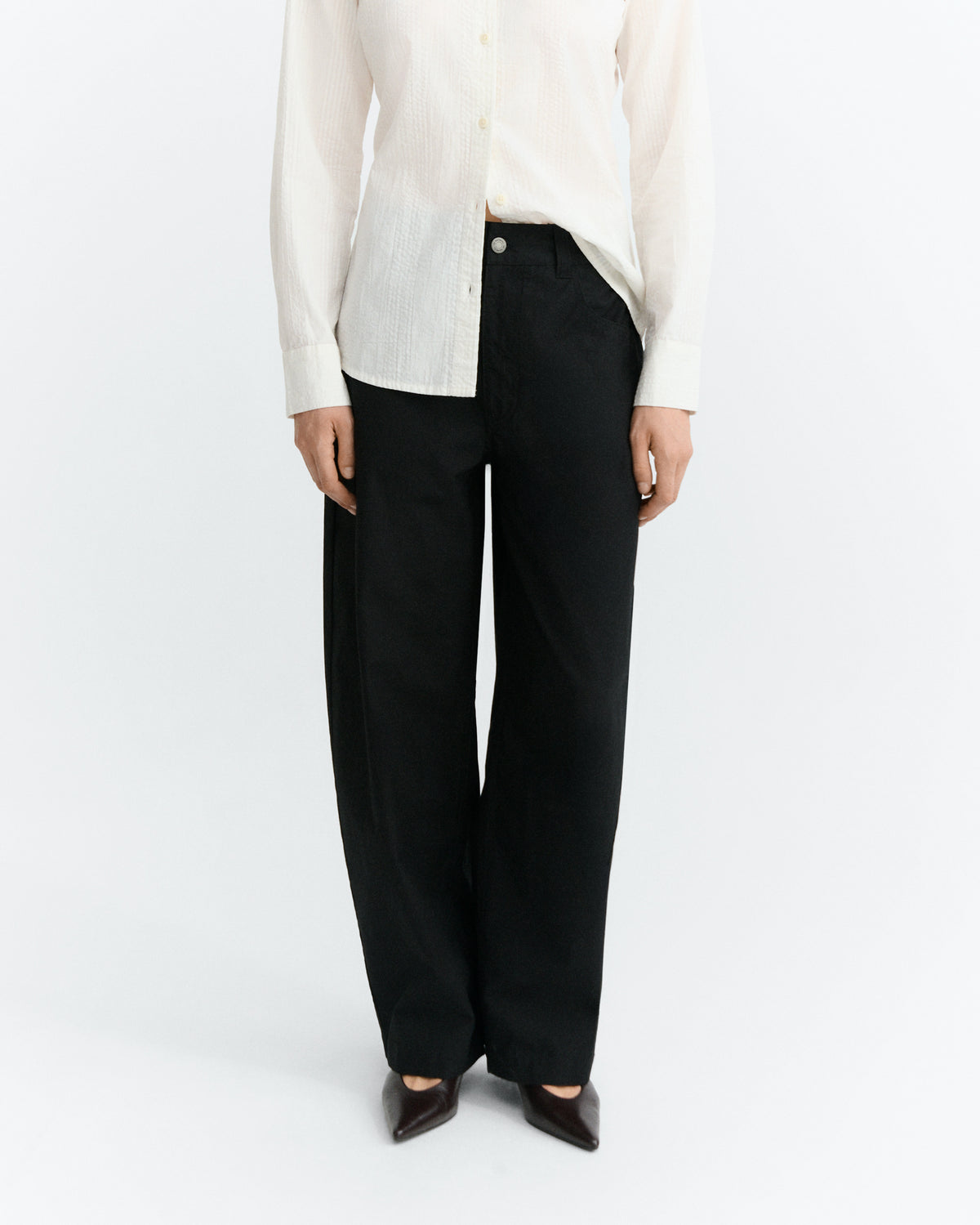 Pantalón barrel negro Marissa sostenible - 3