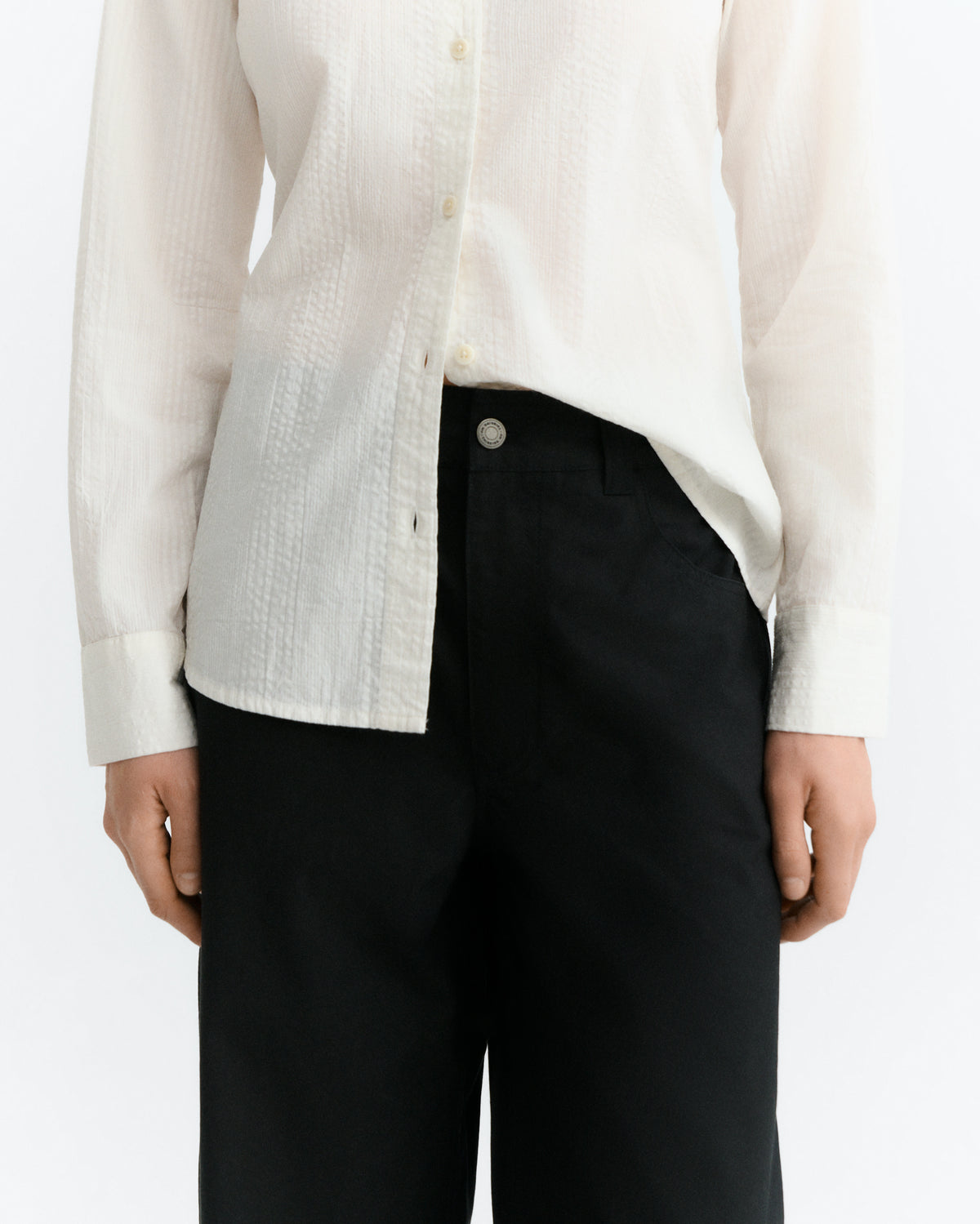Pantalón barrel negro Marissa sostenible - 4