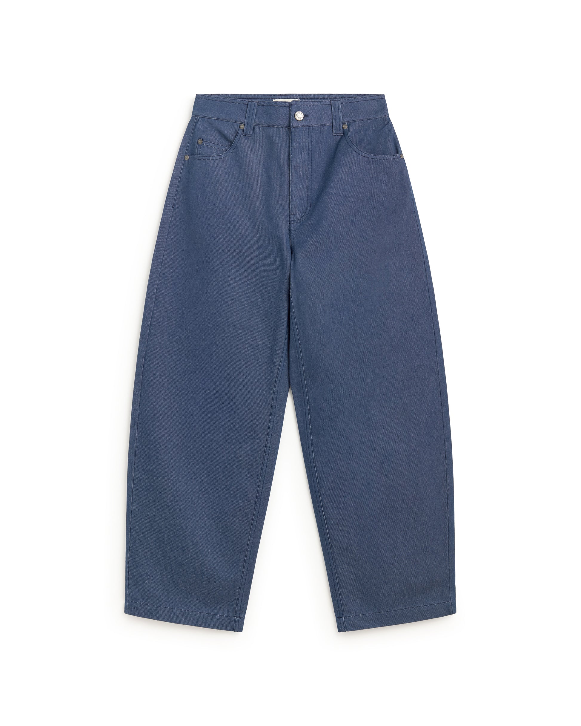Jeans barrel tinte natural  indigo Marissa sostenible silueta - 1