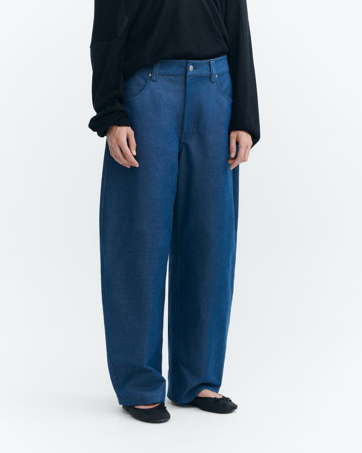 Jeans barrel tinte natural  indigo Marissa sostenible - 2