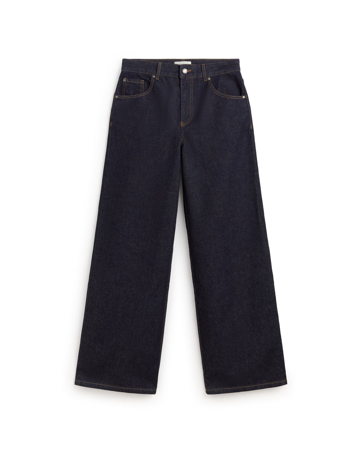 Jeans wide leg azul Hedda sostenible silueta - 1