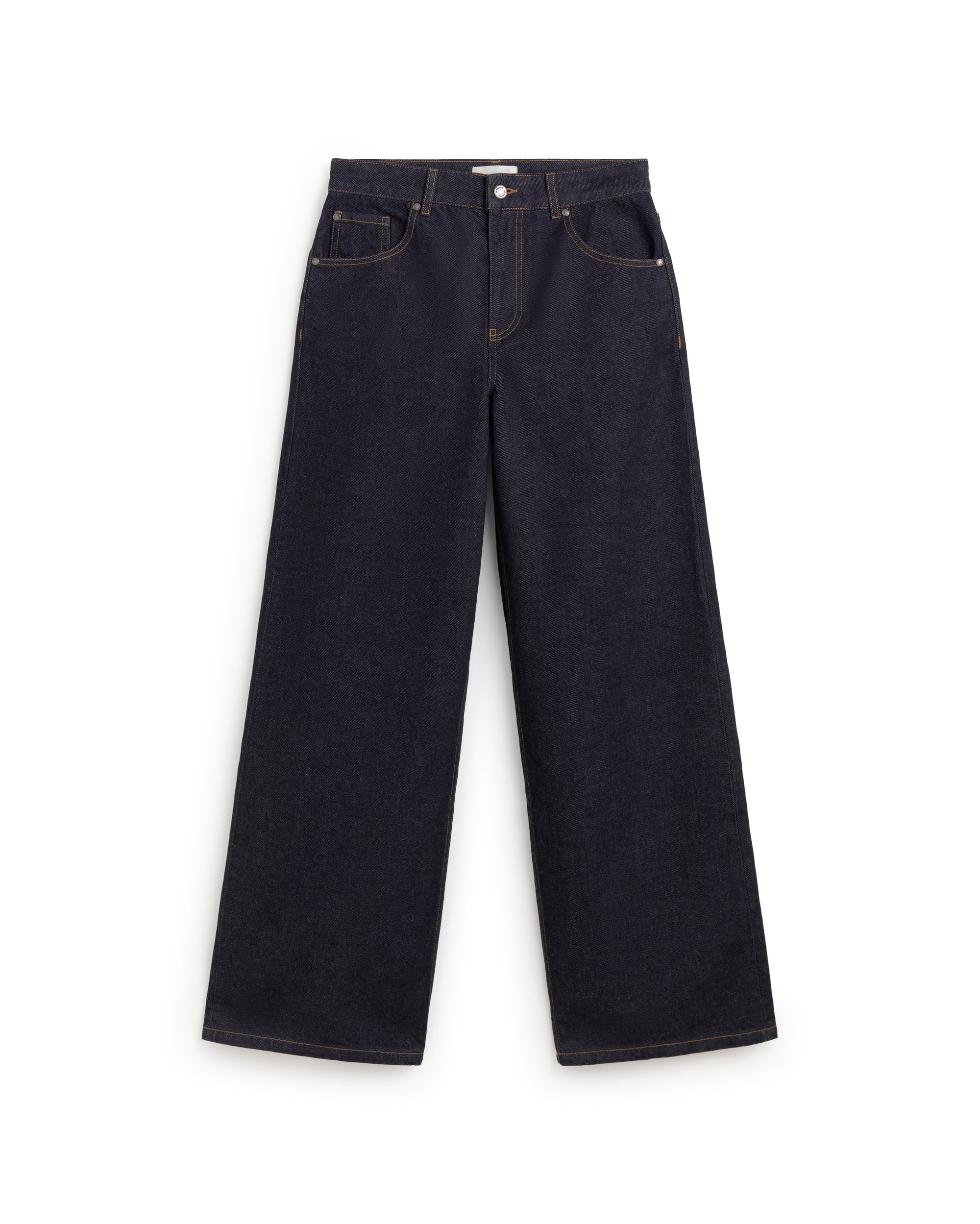 Jeans wide leg azul Hedda sostenible silueta - 1