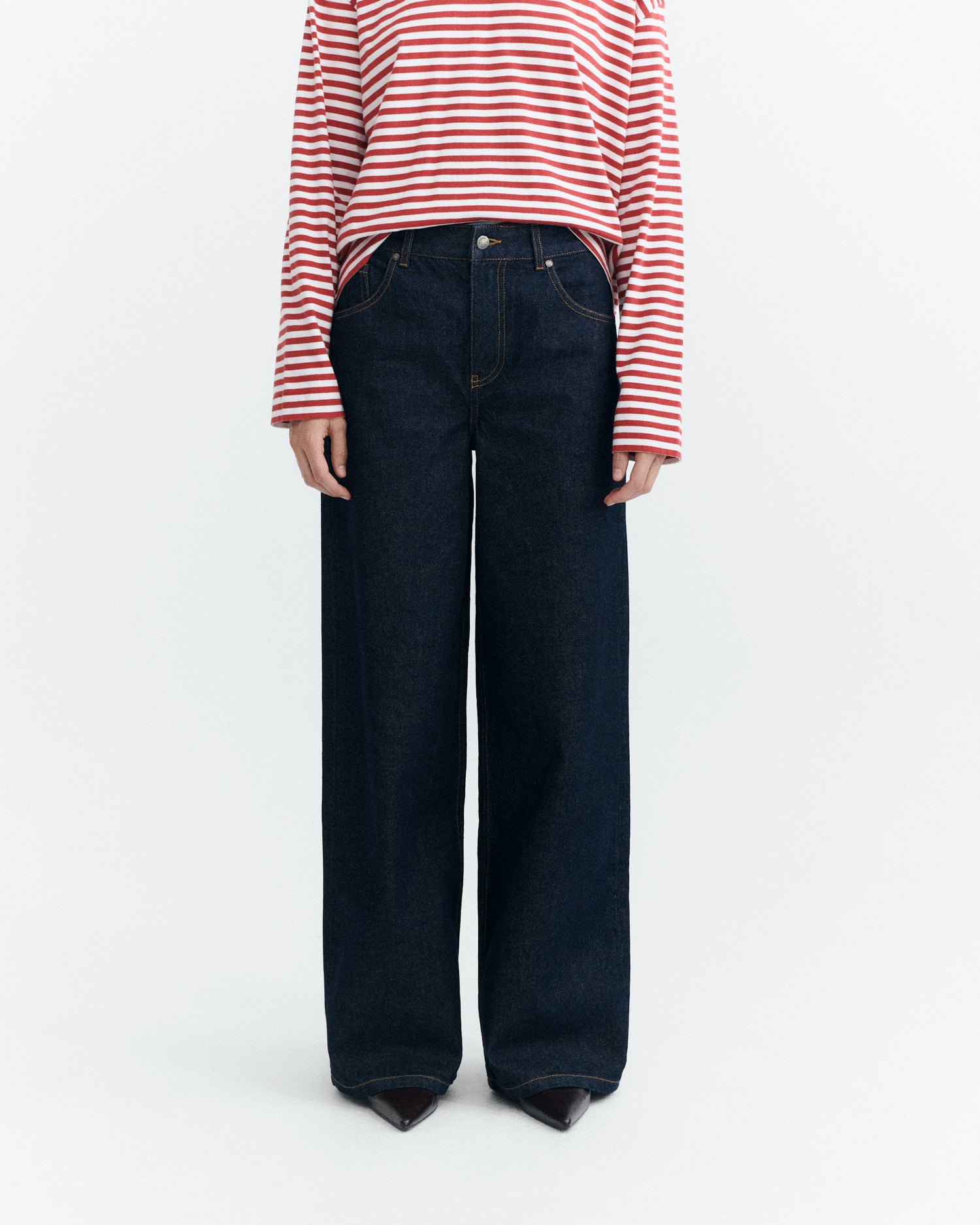 Jeans wide leg azul Hedda sostenible - 3