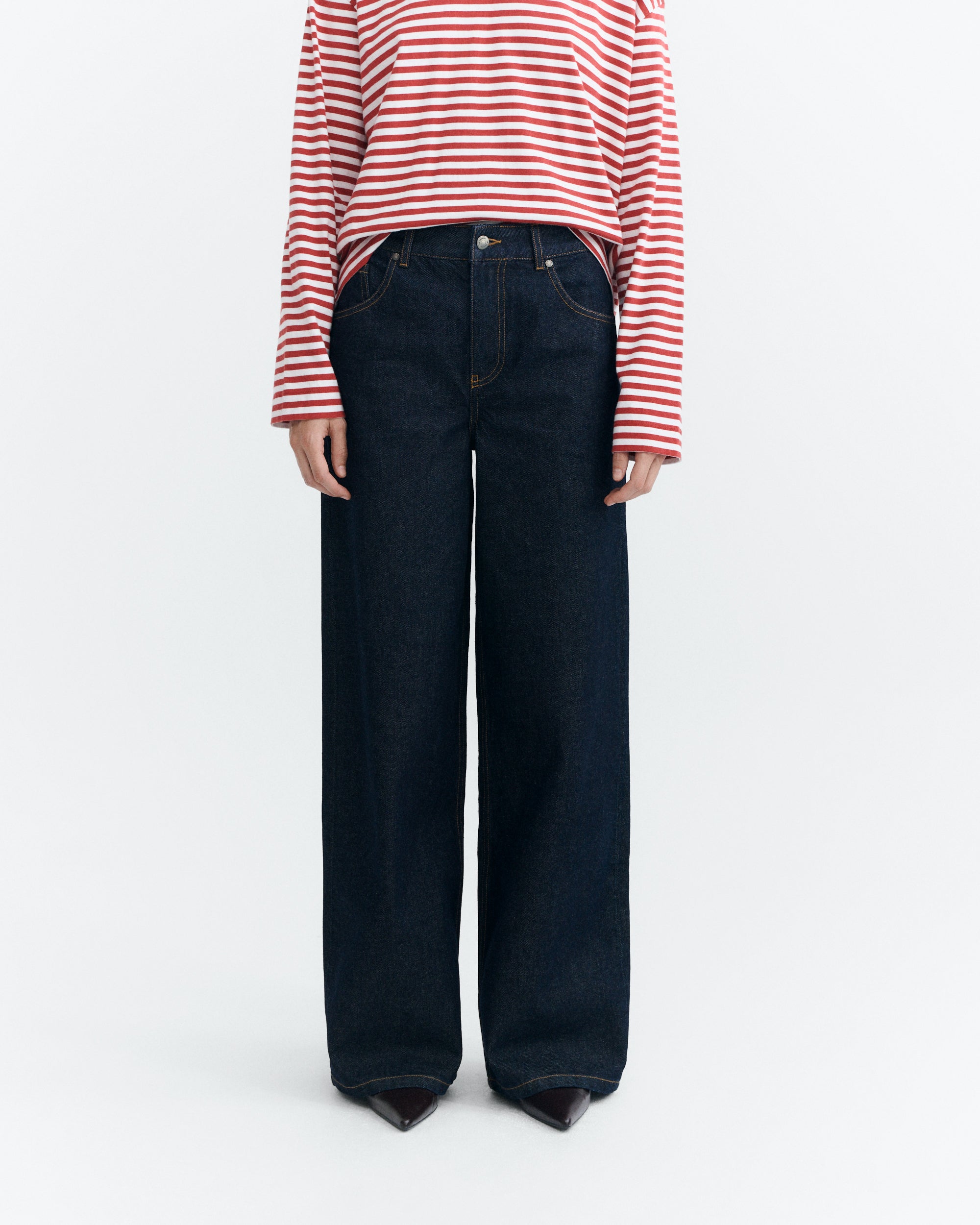 Jeans wide leg azul Hedda sostenible - 3