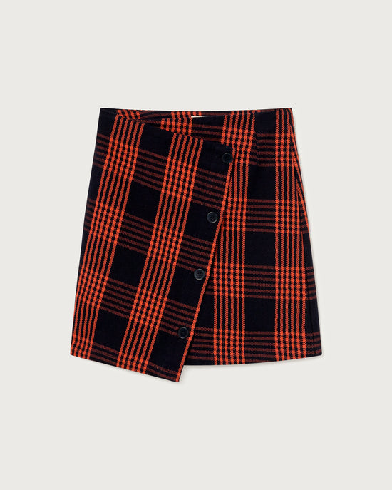 Checks navy Mila skirt