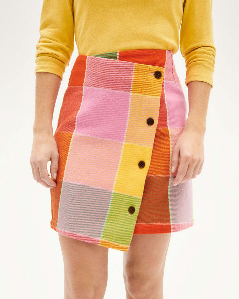 Falda multicolor Art Blanket Mila sostenible-1